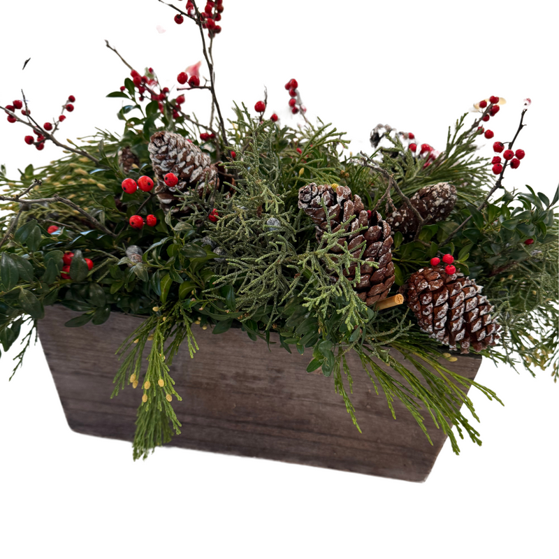Seasonal Evergreen Centerpieces