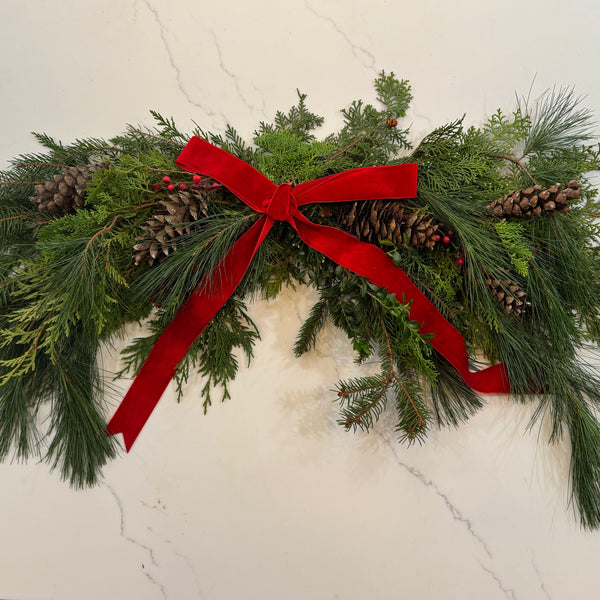 EVERGREEN MANTLE SWAG