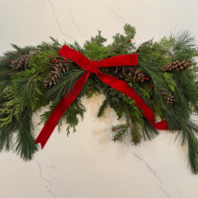 EVERGREEN MANTLE SWAG