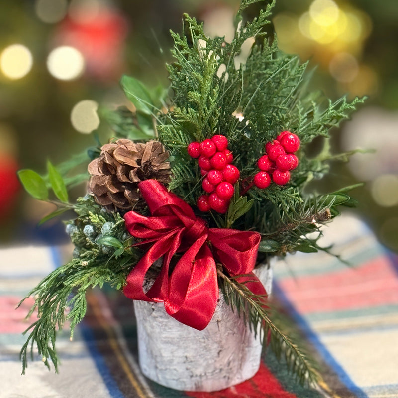 Holiday Evergreen Candle Gift Box