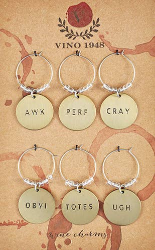 Wine Charms Personality -  Set 6