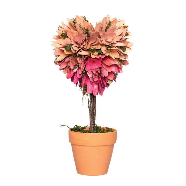 Valentine Floral Heart Topiary